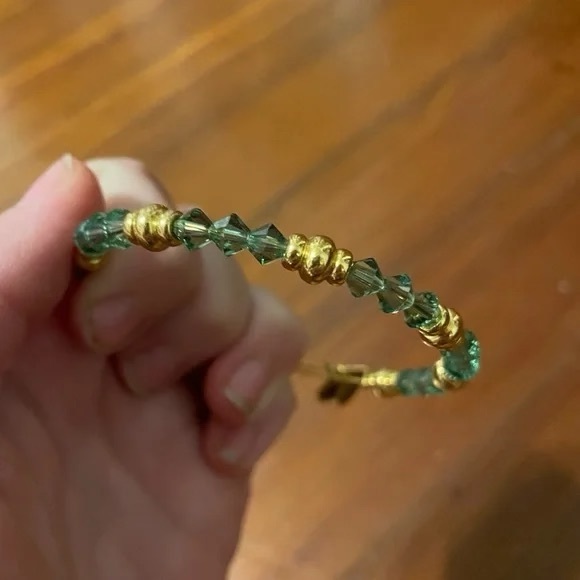 Alex and Ani Jewelry - Alex and Ani Green and Gold Beaded Bracelet